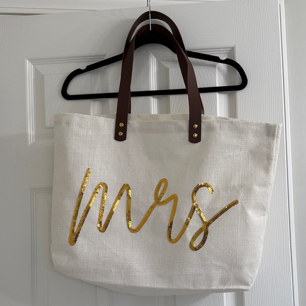 SOLD - item sold on another platform 
MRS tote bag